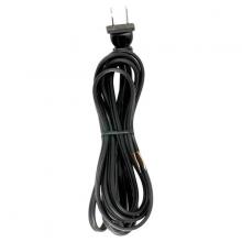  90/2042 - 9 Foot 18/2 SPT-2 105C Cord Set; Black Finish; 36" Hank; 150 Carton; Molded Polarized Plug;