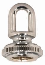  90/2302 - 3/8 IP Cast Brass Screw Collar Loop With Ring; Fits 1" Canopy Hole; 1-1/8" Ring Diameter;