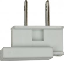  90/2606 - Slide Plug; Polarized; 18/2 SPT-2; 8A-125V; White Finish