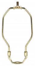  90/570 - Light Duty Harp; Polished Brass Finish; 6-1/2" Height; 1/8 IP Saddle; 1/4-27 Thread; 125 Carton