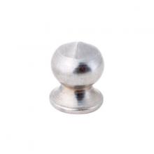  90/653 - Brass Pear Knob; 8/32; Nickel Finish