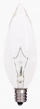  S4995 - 25 Watt BA9 1/2 Incandescent; Clear; 2500 Average rated hours; 212 Lumens; Candelabra base; 120 Volt