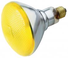  S5004 - 100 Watt BR38 Incandescent; Yellow; 2000 Average rated hours; Medium base; 230 Volt