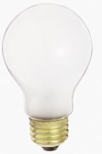  S5021 - 50 Watt A19 Incandescent; Frost; 1500 Average rated hours; 540 Lumens; Medium base; 34 Volt