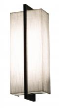  APS051314LAJUDES-LW - Apex LED Sconce - Espresso Finish - Linen White Shade