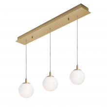  LRTP07MBSBLNR3 - Loretto 3 Light Linear Pendant MB 120V,SB