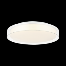 Matteo Lighting M14618WHCL - Callum White + Clear Flush Mounts