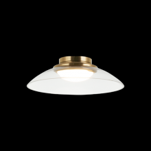 Matteo Lighting M16411AGCL - Luna Aged Gold Brass Flush Mounts