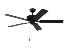  5LD52MBK - Linden 52'' traditional indoor midnight black ceiling fan with reversible motor