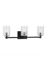  GLV1033MBK - Three Light Wall/Bath