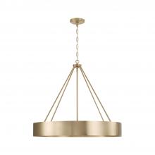 Capital 453041MA - 4-Light Modern Circular Metal Chandelier in Matte Brass