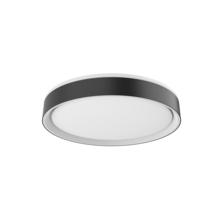  FM43916-BK/WH - Essex 16-in Black/White LED Flush Mount