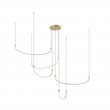  MP89570-BG-UNV - Talis 70-in Brushed Gold LED Multi Pendant