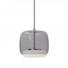  PD70610-SM/BN-UNV - Enkel 10-in Smoked/Brushed Nickel LED Pendant