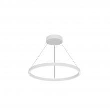  PD87724-WH-UNV-010 - Cerchio 24-in White LED Pendant