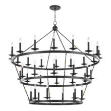  3258-AOB - 36 LIGHT CHANDELIER