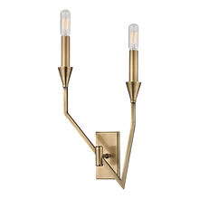  8502L-AGB - 2 LIGHT LEFT WALL SCONCE