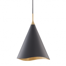  9613-GL/BLK - 1 LIGHT SMALL PENDANT