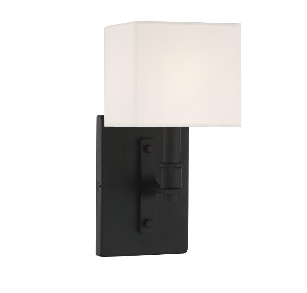 Collins 1-Light Wall Sconce in Matte Black