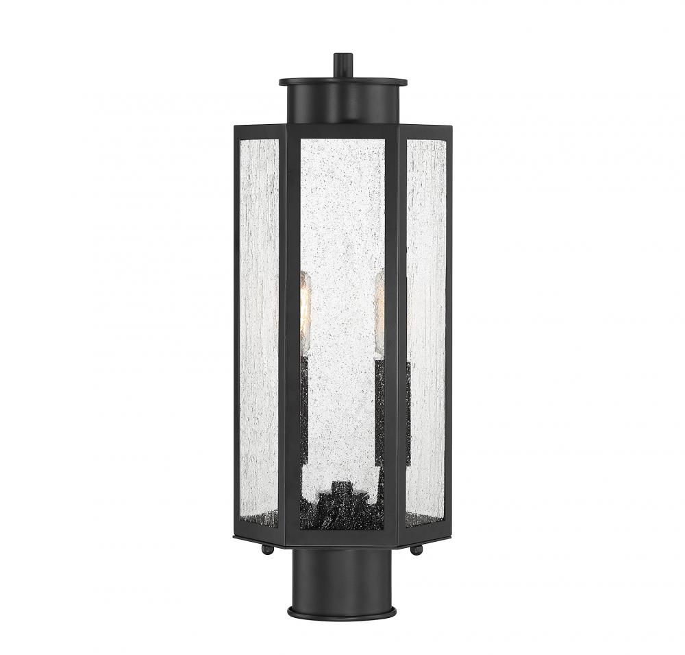 Hawthorne 2-Light Outdoor Post Lantern in Black