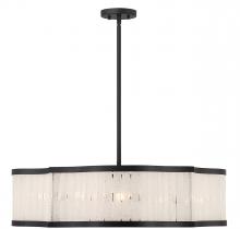 Brechers Lighting Items V6-L7-2901-8-89 - Parkside 8-Light Pendant in Matte Black