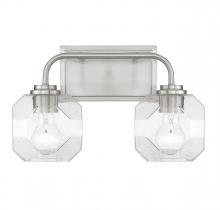  V6-L8-4399-2-SN - Baldwin 2-Light Bathroom Vanity Light in Satin Nickel