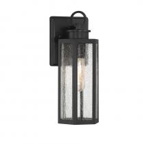 Brechers Lighting Items V6-L5-5100-BK - Hawthorne 1-Light Outdoor Wall Lantern in Black