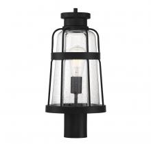 Brechers Lighting Items V6-L5-2944-BK - Quinton 1-Light Outdoor Post Lantern in Matte Black Outdoor