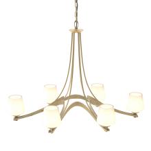  104106-SKT-86-GG0236 - Oval Ribbon 6 Arm Chandelier