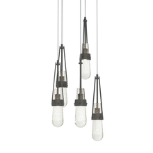  131120-SKT-LONG-20-YG0434 - Link 5-Light Blown Glass Pendant