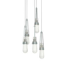  131120-SKT-LONG-82-YG0434 - Link 5-Light Blown Glass Pendant