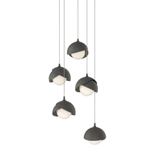 Hubbardton Forge 131125-SKT-LONG-20-20-GG0711 - Brooklyn 5-Light Double Shade Pendant