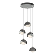 Hubbardton Forge 131125-SKT-STND-82-89-GG0711 - Brooklyn 5-Light Double Shade Pendant