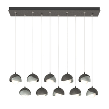 Hubbardton Forge 131205-SKT-STND-20-82-GG0711 - Brooklyn 10-Light Double Shade Pendant