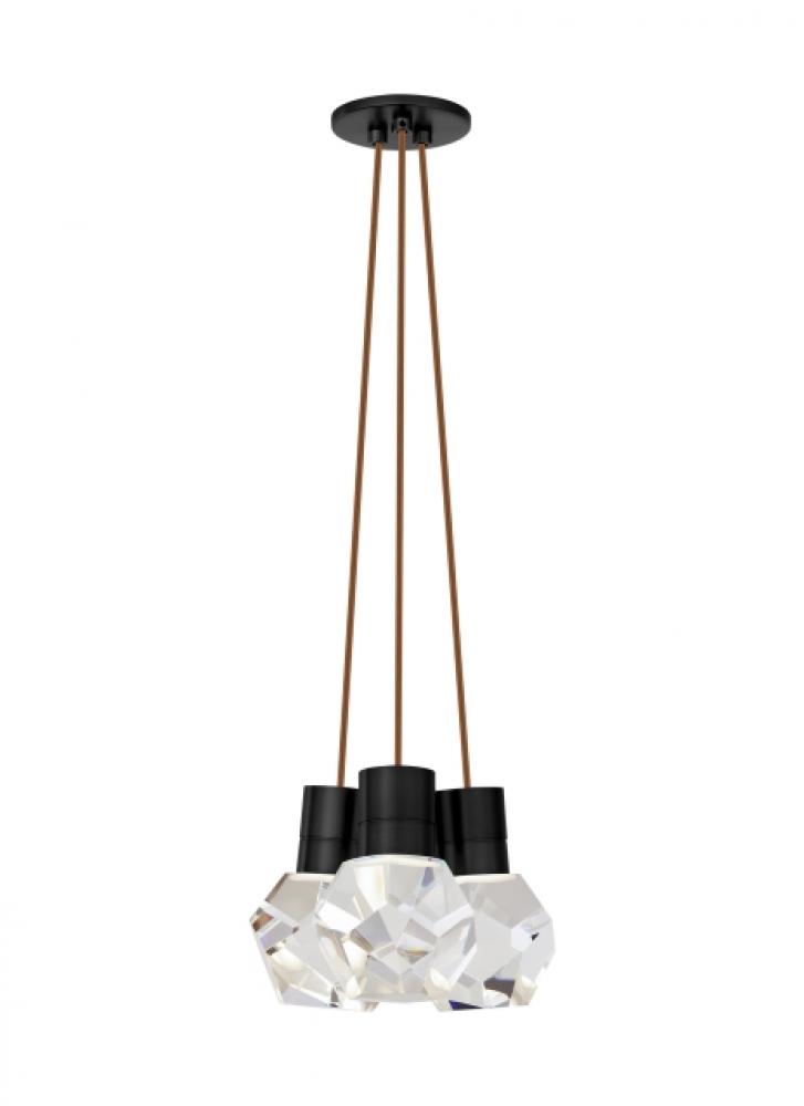 Modern Kira dimmable LED Ceiling Pendant Light in a Black finish