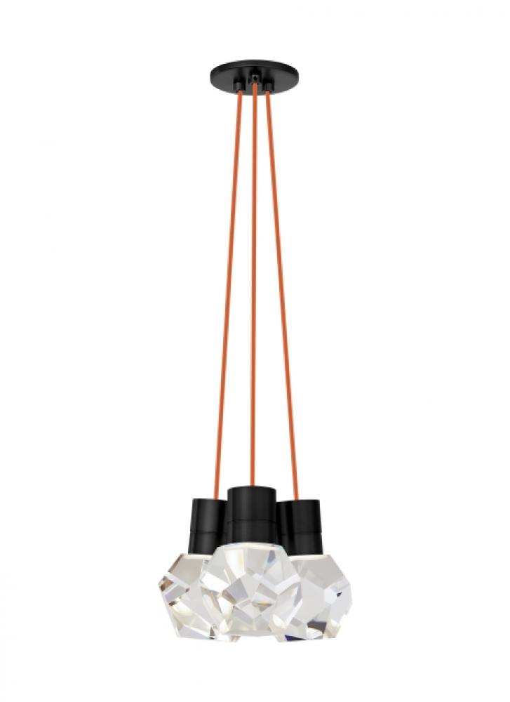 Modern Kira dimmable LED Ceiling Pendant Light in a Black finish