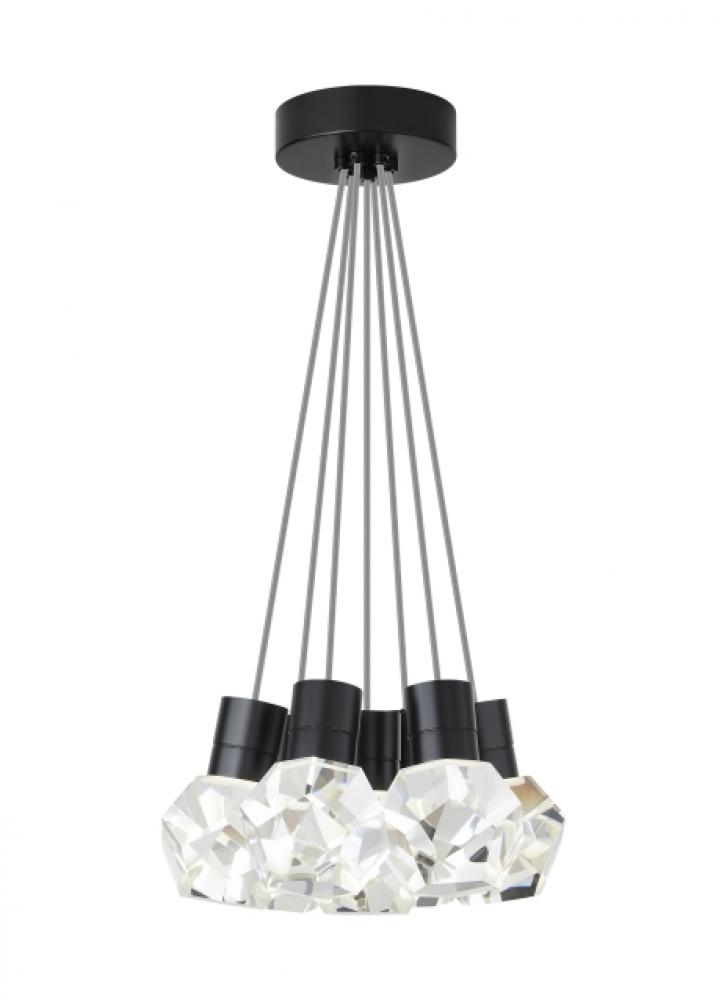 Modern Kira dimmable LED Ceiling Pendant Light in a Black finish