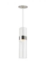 Visual Comfort & Co. Modern Collection 700TDMANMCLS-LED930 - Manette Modern dimmable LED Medium Ceiling Pendant Light in a Satin Nickel/Silver Colored finish