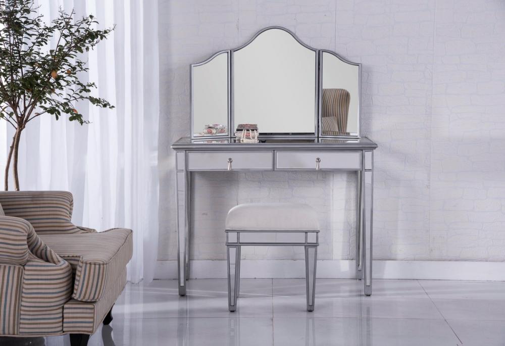 Vanity Table 42 In.x18 In.x31 In. & Mirror 39 In.x1 In.x42 In. & Chair 18 Inx14 Inx18 In