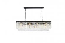  1202D50MB/RC - Sydney 12 Light Matte Black Chandelier Clear Royal Cut Crystal