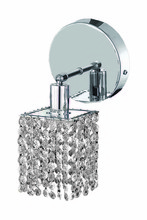  1281W-R-S-CL/SS - Mini 1 light Chrome Wall Sconce