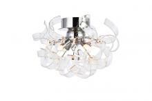  2104F14C - Ritz 4 Light Chrome Flush Mount, Wall Sconce