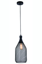  2109D8BK - Brighton 1 Light Black Pendant