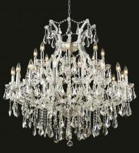  2801D36C/RC - Maria Theresa 24 Light Chrome Chandelier Clear Royal Cut Crystal