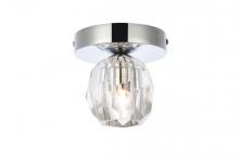  3505F5C - Eren 1 Light Chrome Flush Mount