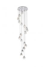  3505G15C - Eren 18 Lights Chrome Pendant