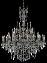  9245G54PW/RC - Rosalia 45 Light Pewter Chandelier Clear Royal Cut Crystal