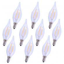  E12LED114-10PK - LED E12 CANDELABRA, 3000K, 300 degree, CRI80, ES, UL/CUL, 2.5W, 25W EQUIVALENT, 15000HRS