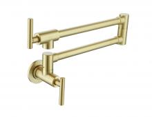  FAK-312BGD - Gabriel Wall Mounted Pot Filler in Brushed Gold