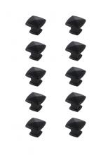  KB2023-MB-10PK - Marcel 1.2" Matte Black Square Knob Multipack (Set of 10)